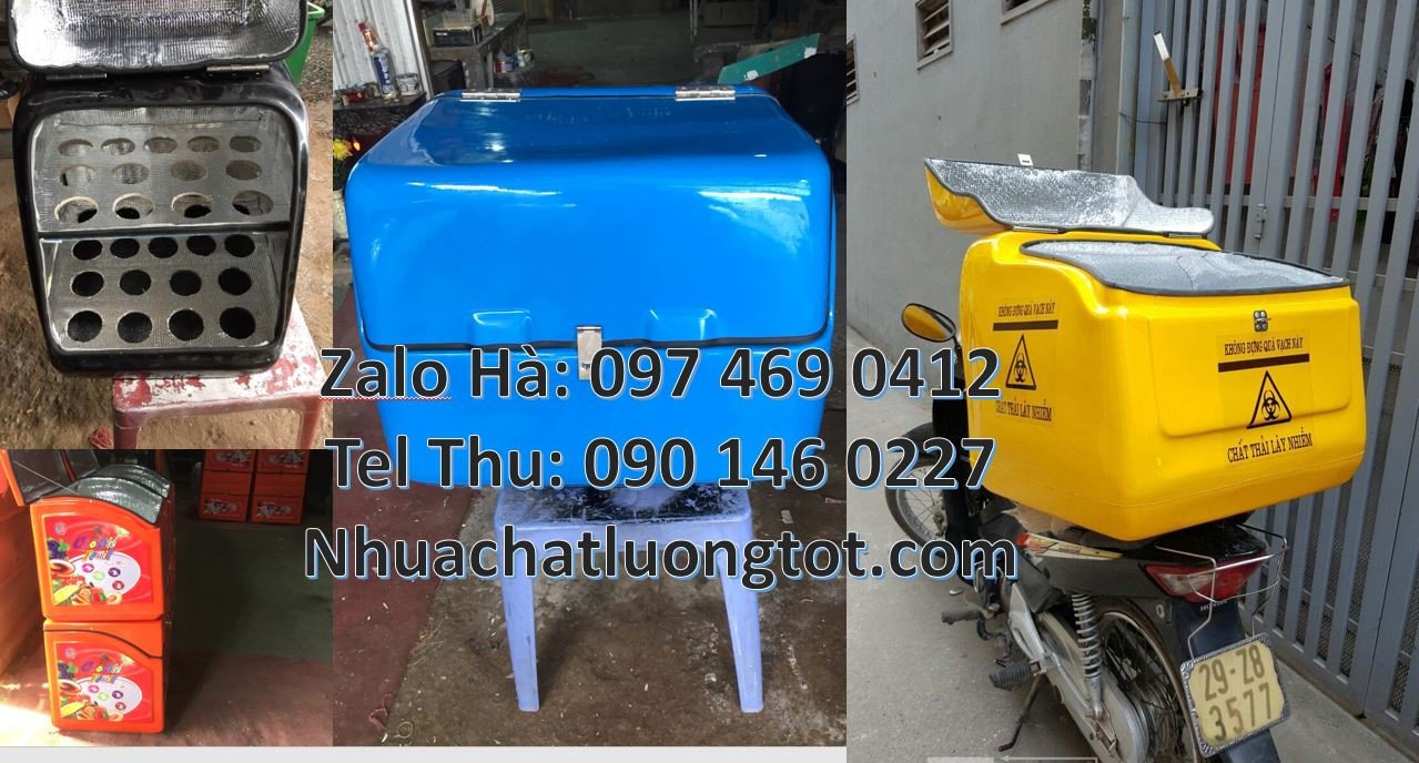 Bán thùng giao hàng chở sau xe máy,thùng giao đồ tạp hóa bưu phẩm giá
