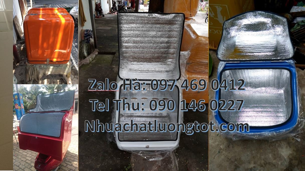 Bán thùng giao hàng chở sau xe máy,thùng giao đồ tạp hóa bưu phẩm giá