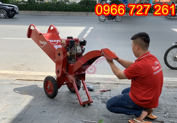Máy băm cành cây đô thị, băm gỗ làm mùn cưa MT70