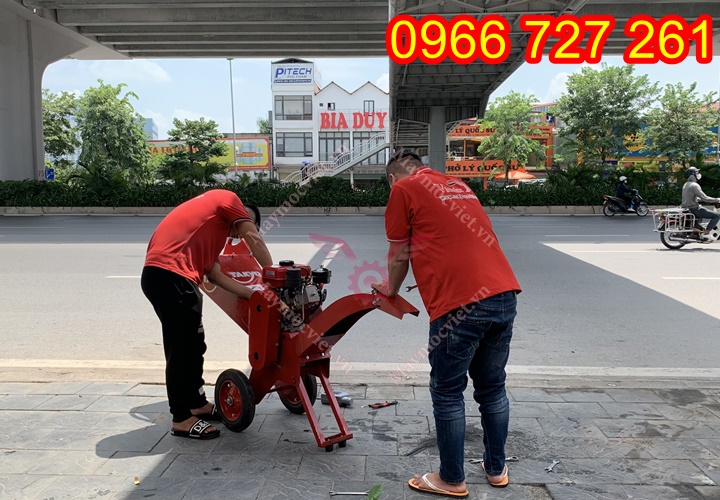 Máy băm cành cây đô thị, băm gỗ làm mùn cưa MT70