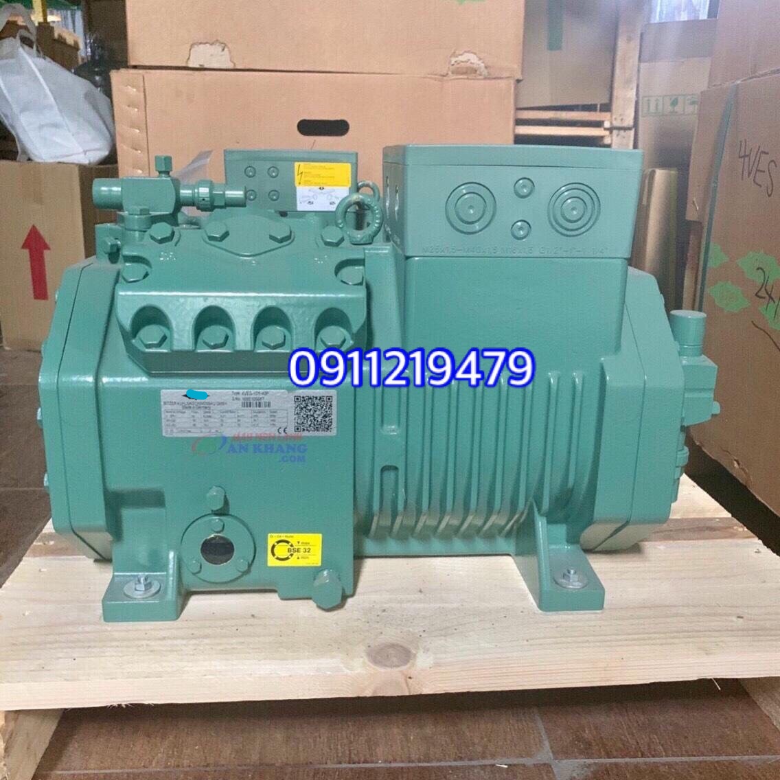 lắp đặt máy nén Bitzer 5hp 4DES-5Y tại Tân Phú