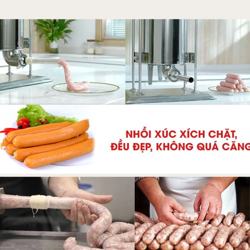 Máy đùn xúc xích tự động 10L dùng điện