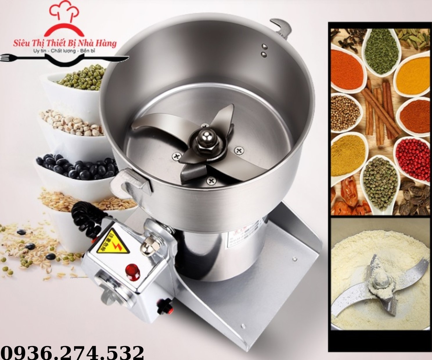 Máy xay dược liệu và gia vị - Nâu ăn thật dễ dàng