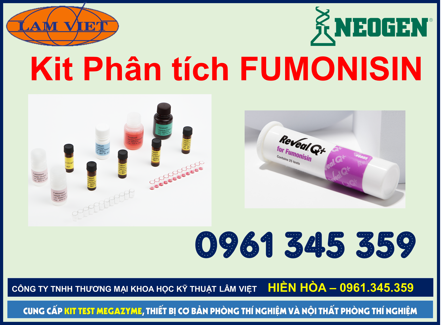 Veratox for Fumonisin (Kit thử độc tố Fumonisin hiệu Veratox)