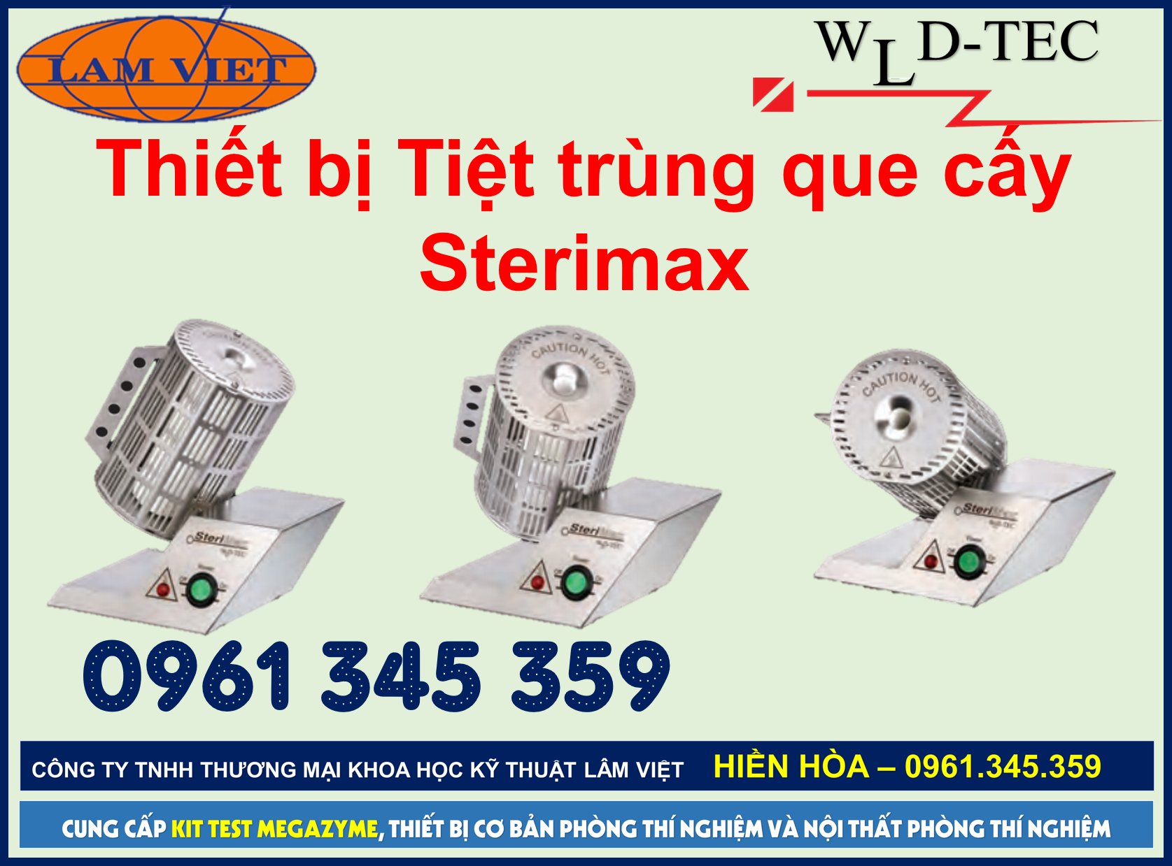 Thiết bị tiệt trùng que cấy Sterimax - WLD