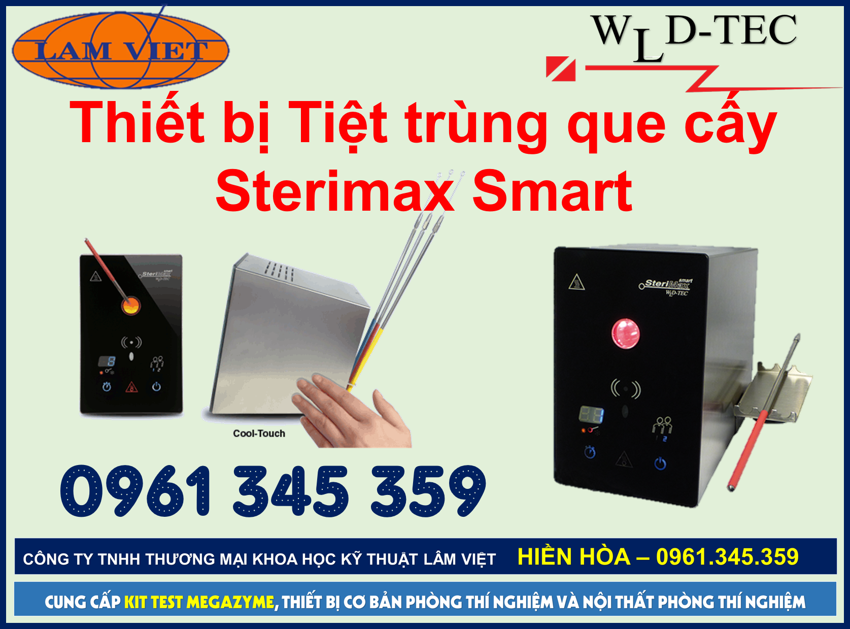 Thiết bị tiệt trùng que cấy mới nhất Sterimax Smart - WLD