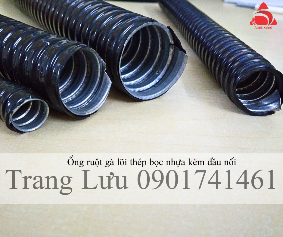 Ống ruột gà lõi thép bọc nhựa phi 44 (phi 1 1/2)