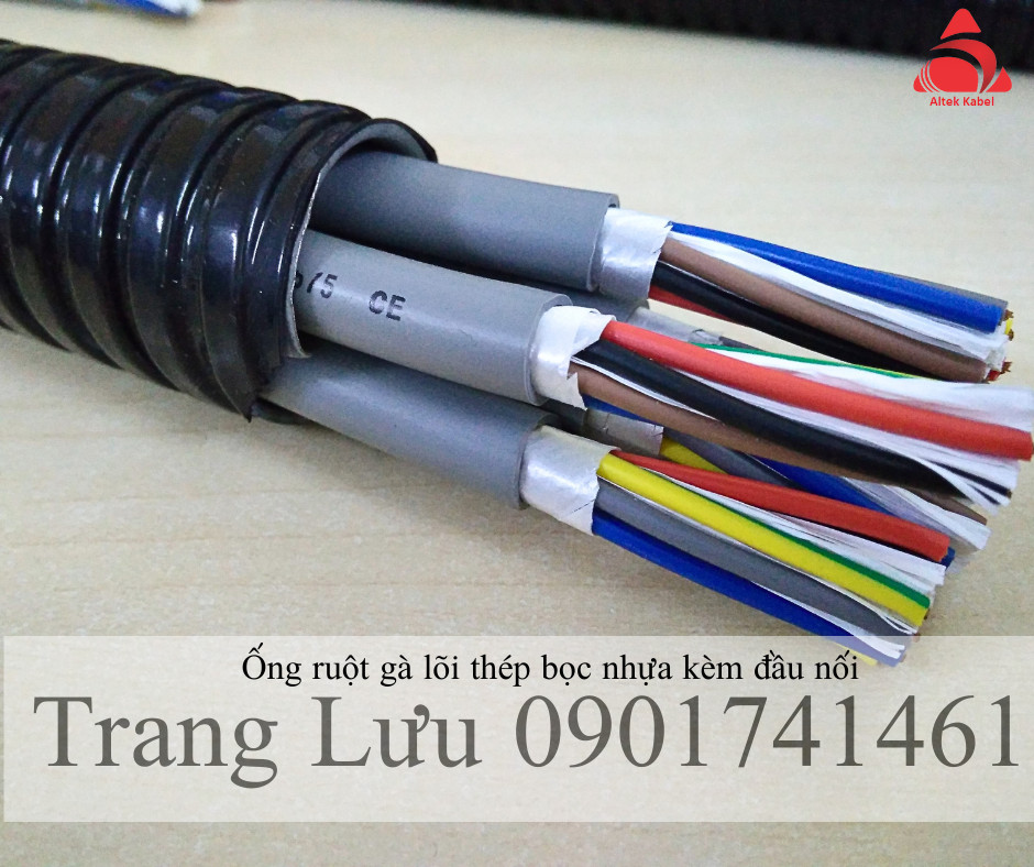 Ống ruột gà lõi thép bọc nhựa phi 44 (phi 1 1/2)