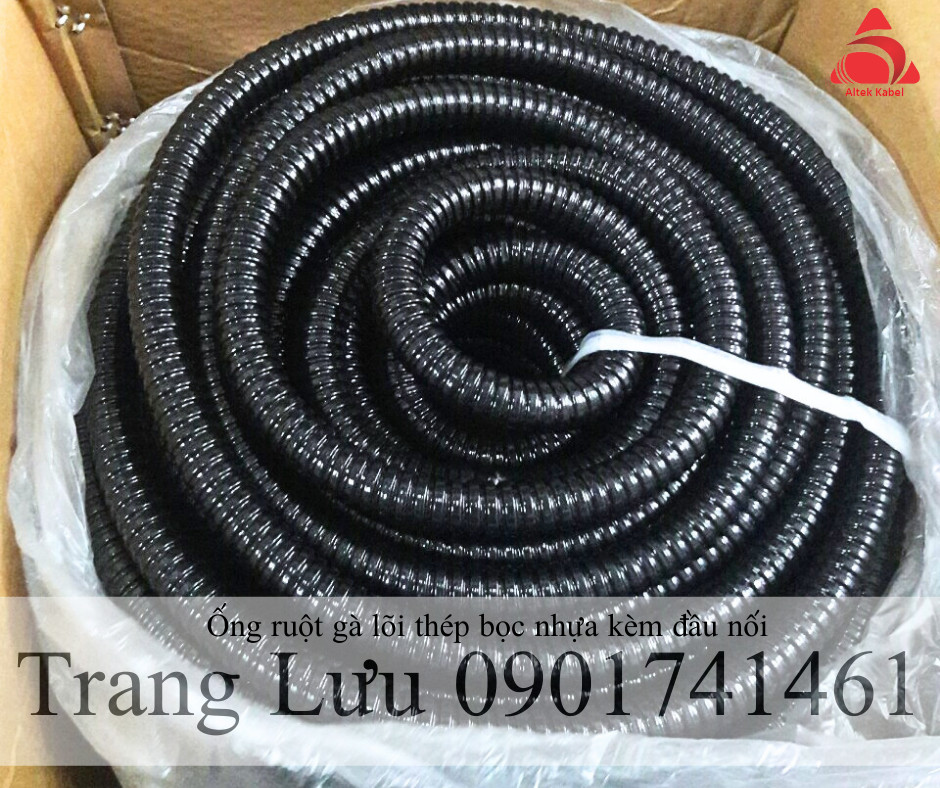 Ống ruột gà lõi thép bọc nhựa phi 44 (phi 1 1/2)