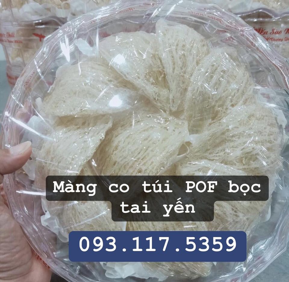 Màng co POF bọc tai yến, tổ yến giá rẻ - cắt sẵn