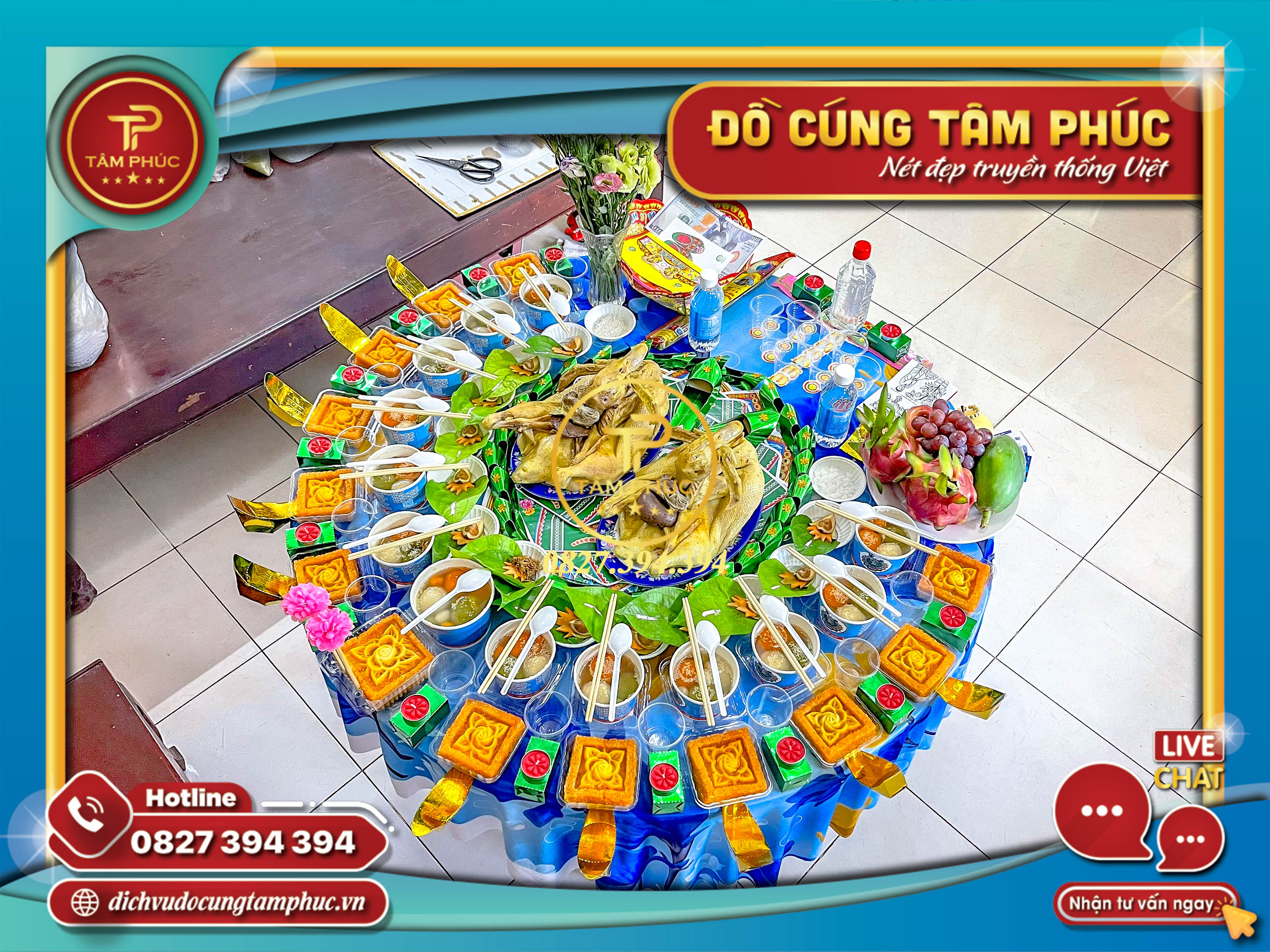 Mâm cúng Đầy tháng - Thôi nôi trọn gói cho các bé