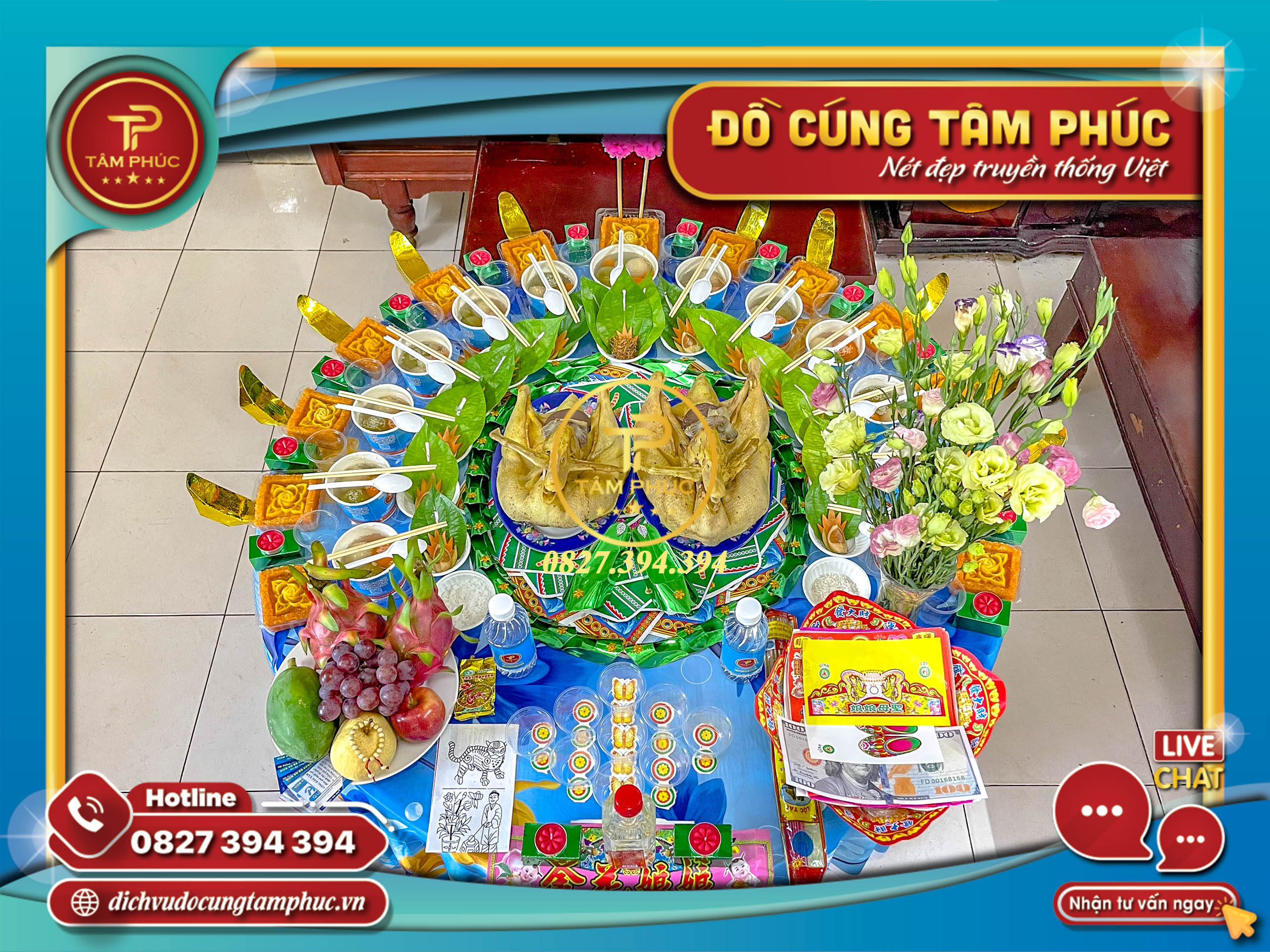 Mâm cúng Đầy tháng - Thôi nôi trọn gói cho các bé