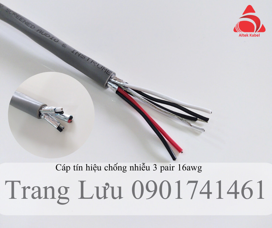 Cáp tín hiệu chống nhiễu 1 pair, 2 pair, 3 pair, 4 pair