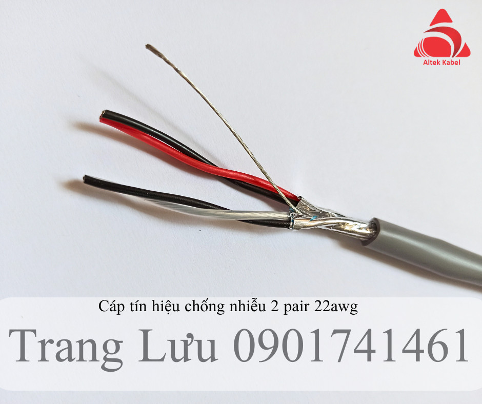 Cáp tín hiệu chống nhiễu 1 pair, 2 pair, 3 pair, 4 pair