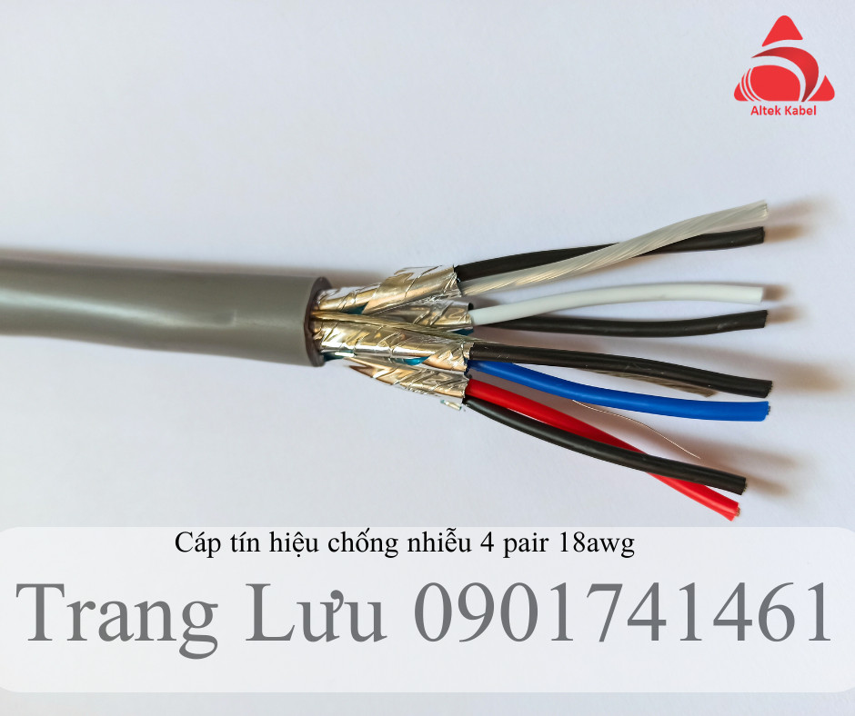Cáp tín hiệu chống nhiễu 1 pair, 2 pair, 3 pair, 4 pair