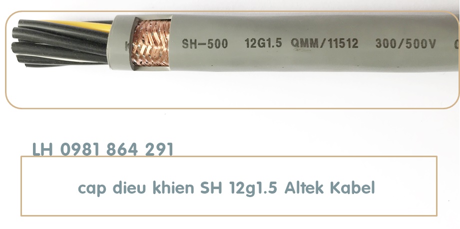 Chuyên dây cáp điều khiển, cáp tín hiệu 12x1.0mm2 lõi đồng Altek Kabel