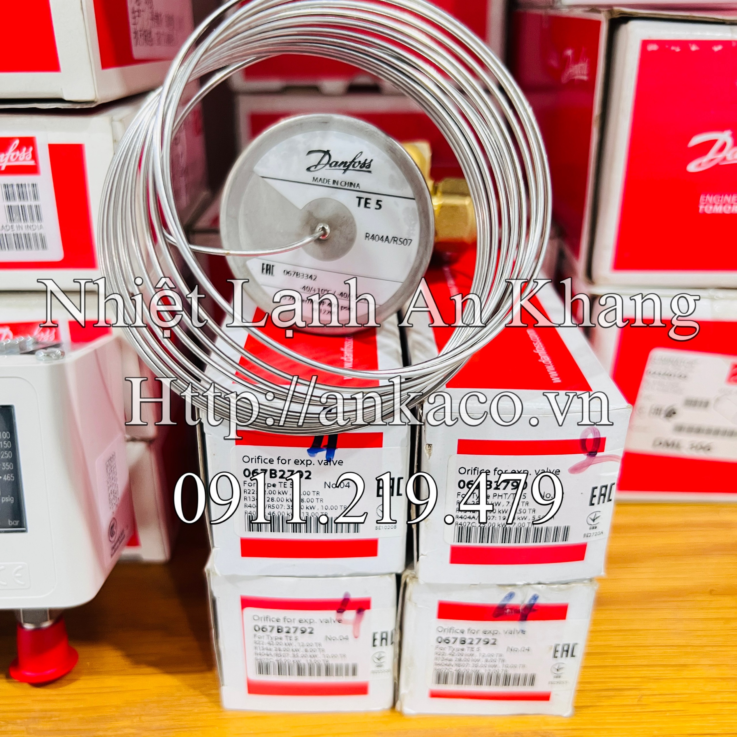 cung cấp vật tư linh kiện điện lạnh van tiết lưu danfoss TE5