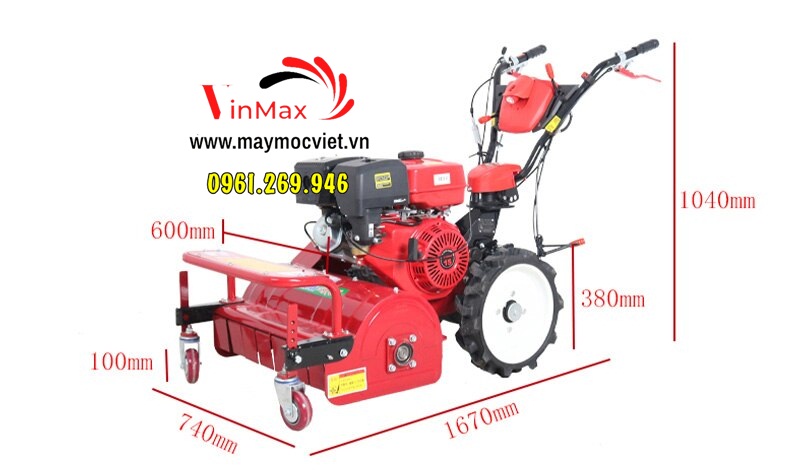 Máy cắt cỏ dại cho vườn phật thủ Kawasaki TBX60 đường cắt 60cm