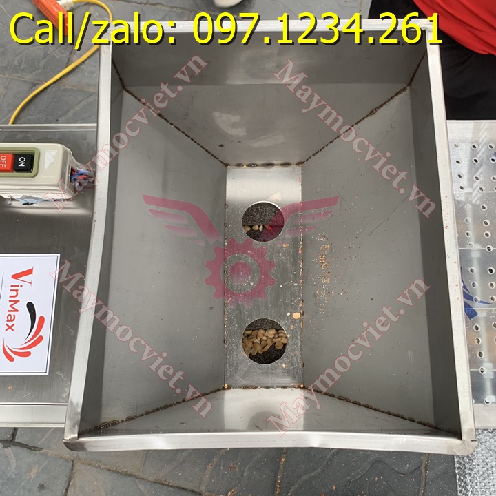Máy bóc vỏ lụa đậu phộng (lạc) rang Vinmax BVL600