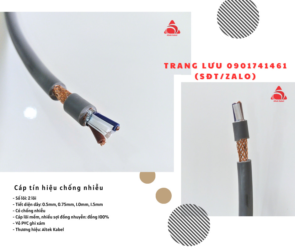 Cáp tín hiệu báo cháy 2x0.5mm tại Hà Nội, Đà Nẵng, Hồ Chí Minh