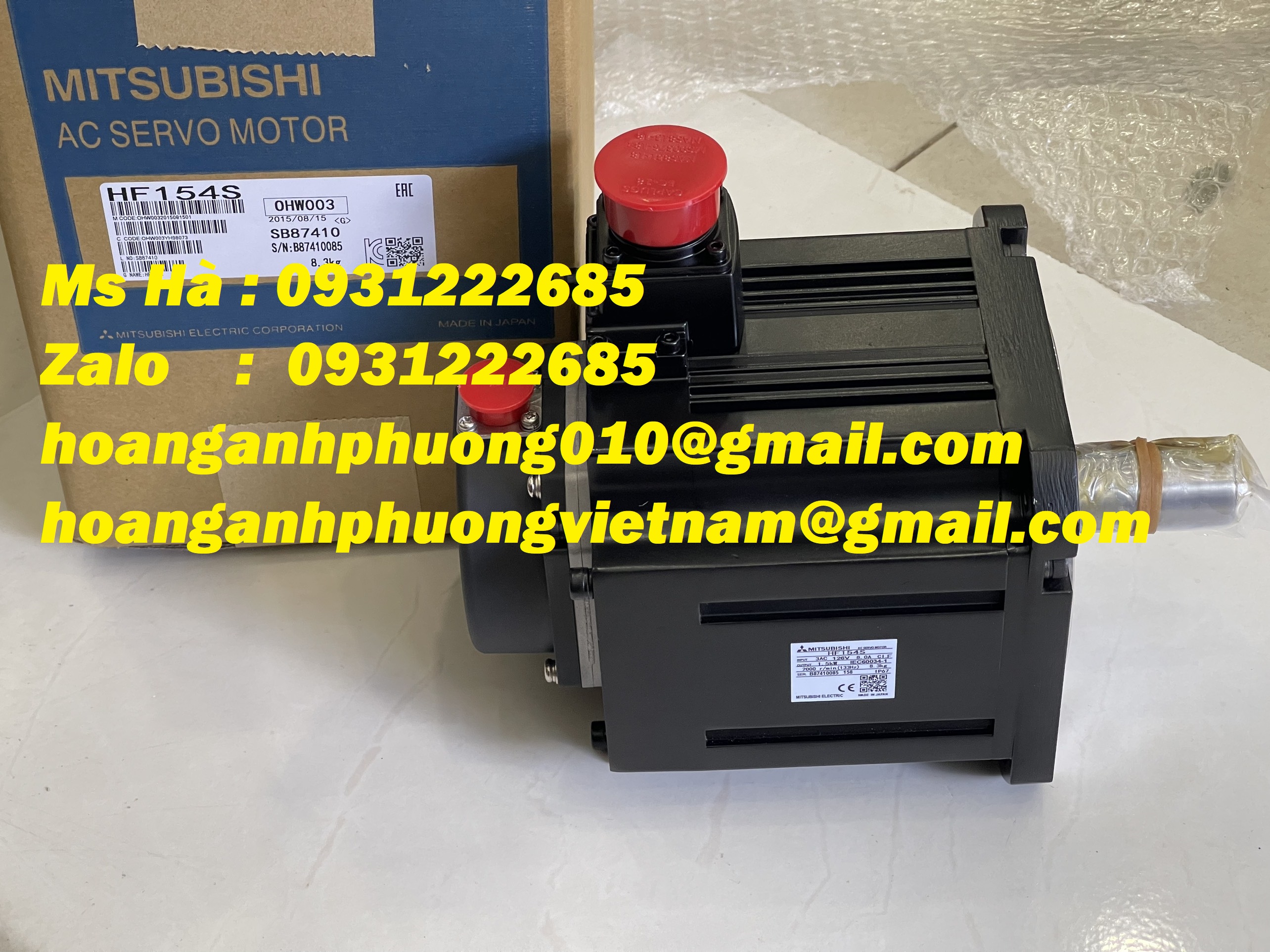 Động cơ AC chính hãng mitsubishi HF154S-A48 giá tốt hiện nay