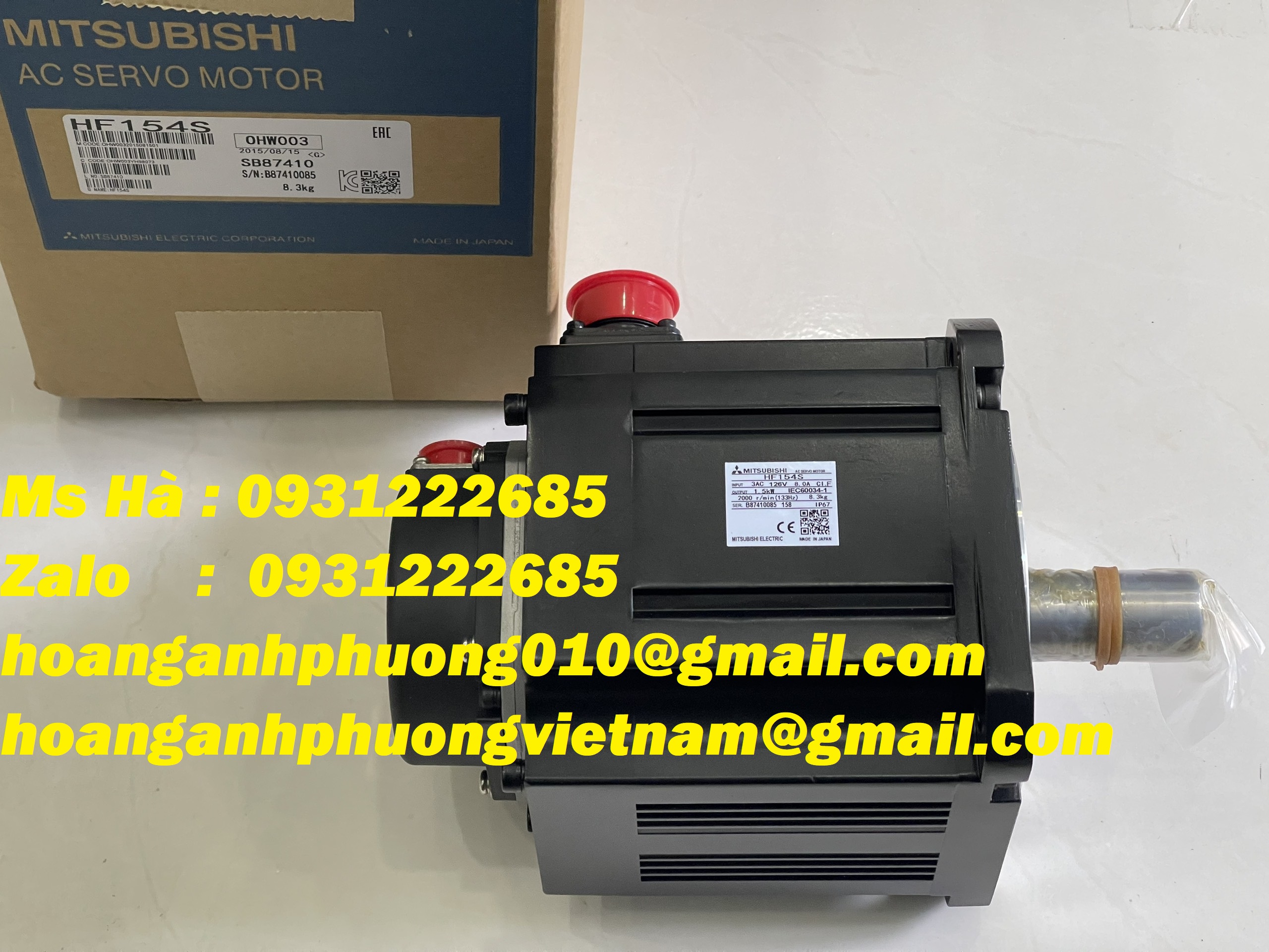 Động cơ AC chính hãng mitsubishi HF154S-A48 giá tốt hiện nay