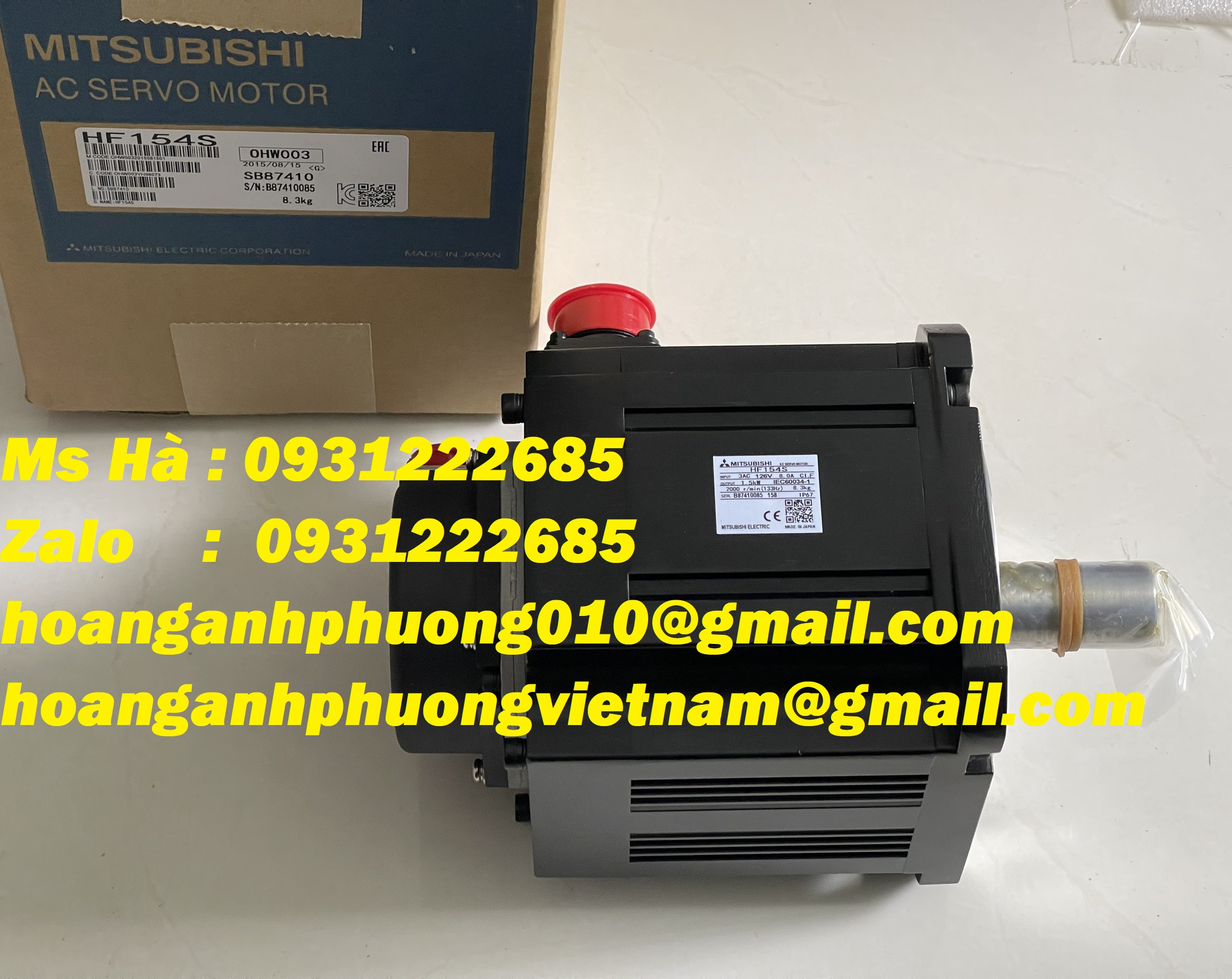 Động cơ AC chính hãng mitsubishi HF154S-A48 giá tốt hiện nay
