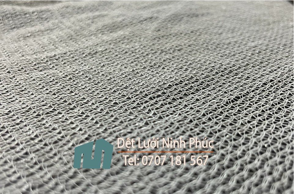 Lưới công trình HDPE màu xám, tạo thương hiệu cho công trình xây dựng