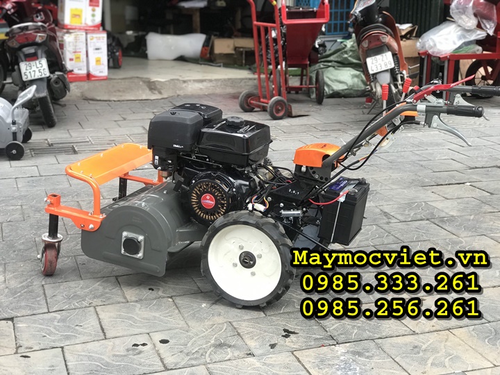 Máy phát cỏ trục băm KAWASAKI VMTB100D khởi động đề nổ 10HP