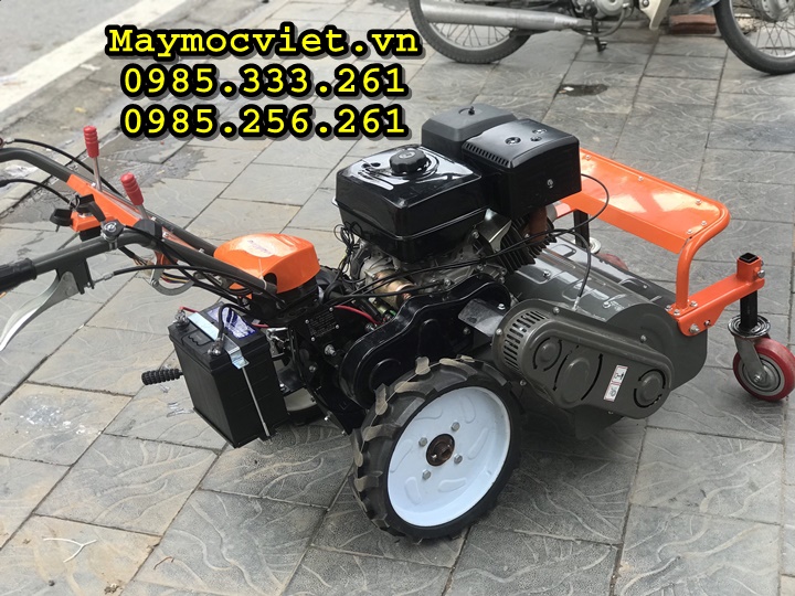 Máy phát cỏ trục băm KAWASAKI VMTB100D khởi động đề nổ 10HP