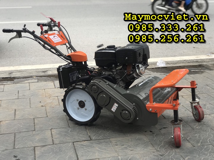 Máy phát cỏ trục băm KAWASAKI VMTB100D khởi động đề nổ 10HP