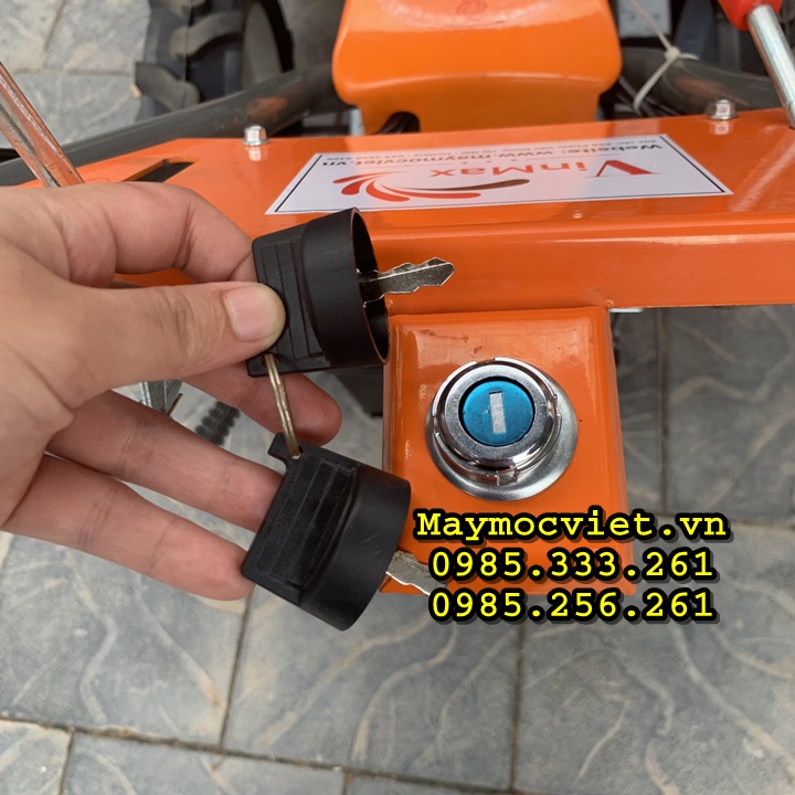 Máy cắt cỏ trục băm 10HP KAWASAKI chạy xăng đề nổ Vinmax VMTB100D