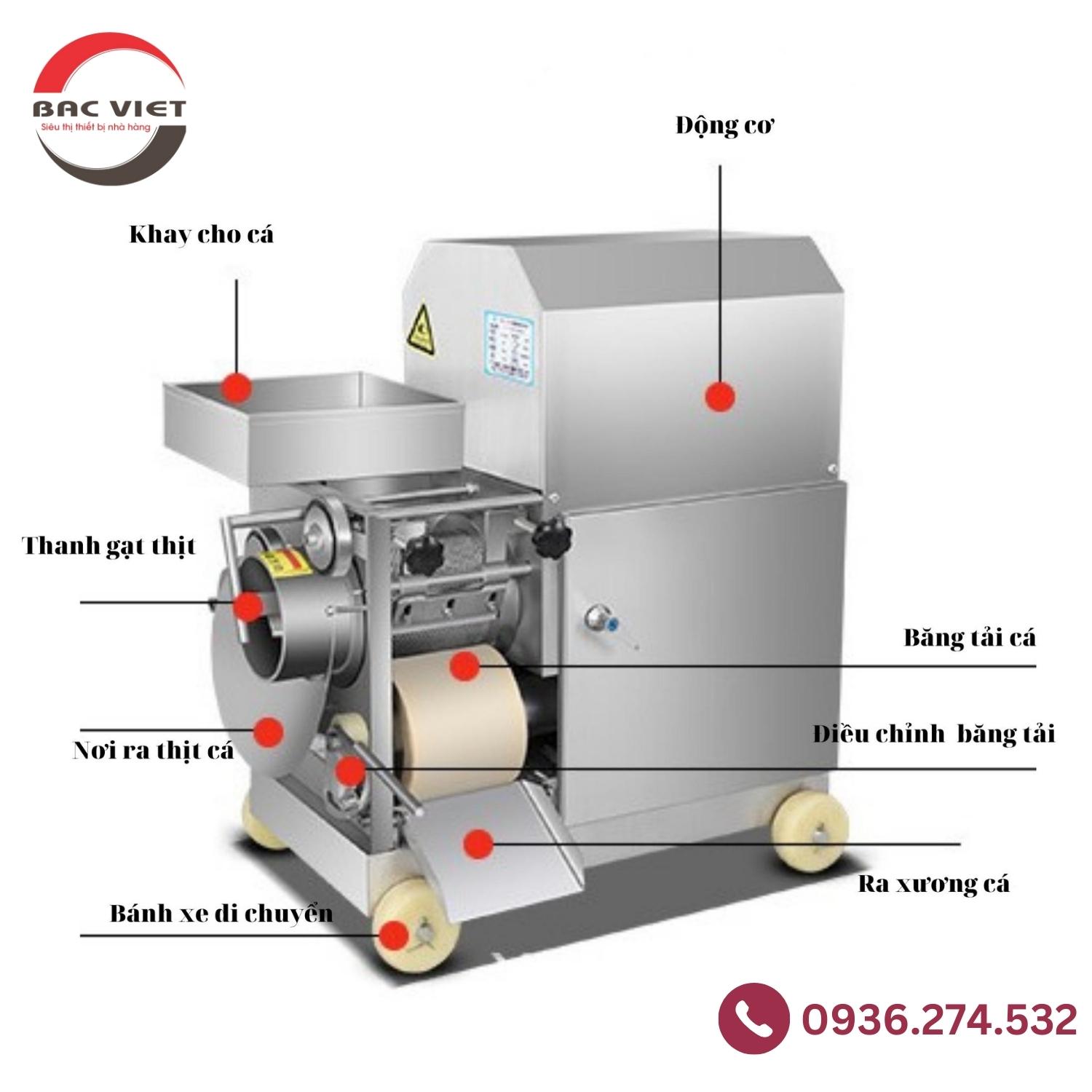 Máy tách xương cá công nghiệp - loại bỏ đến 98% xương