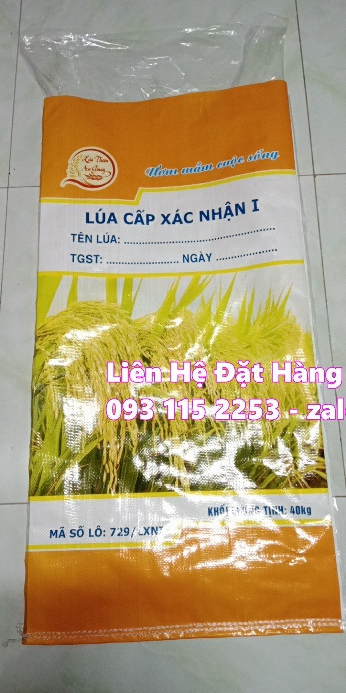 Bao lúa giống 40kg có sẵn nilong giá rẽ tại xưởng