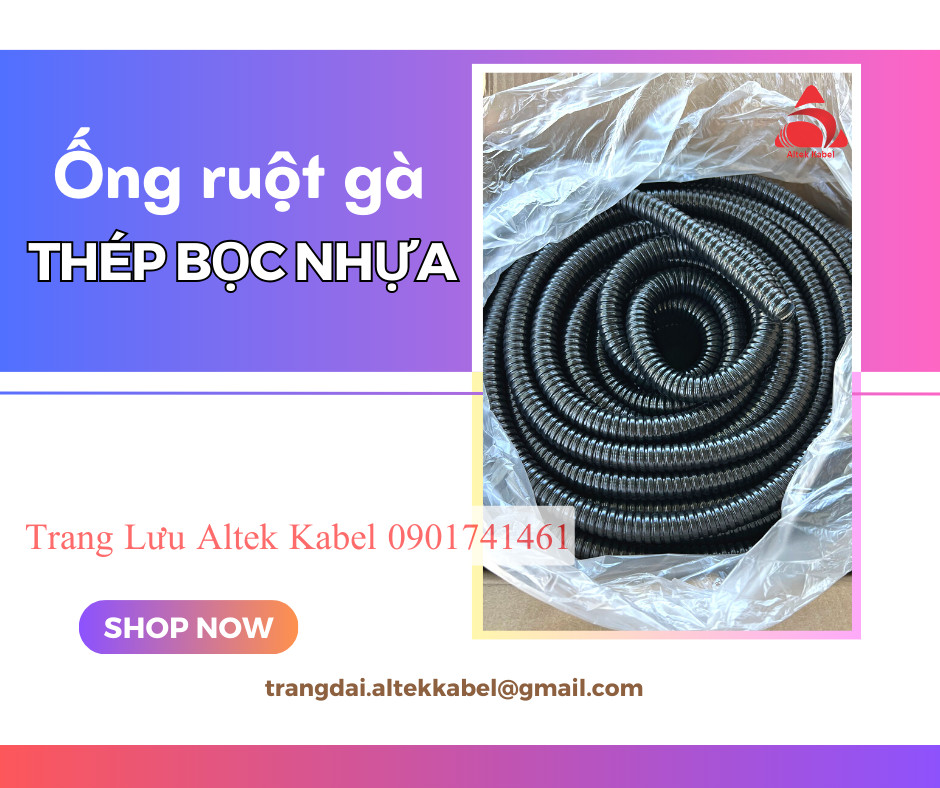 Ống ruột gà lõi thép bọc nhựa phi 32 (phi 1)