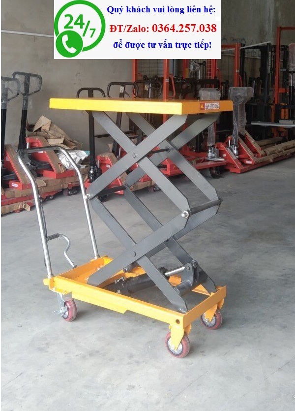 Bàn nâng, xe nâng mặt bàn 350kg nâng cao 1.5m