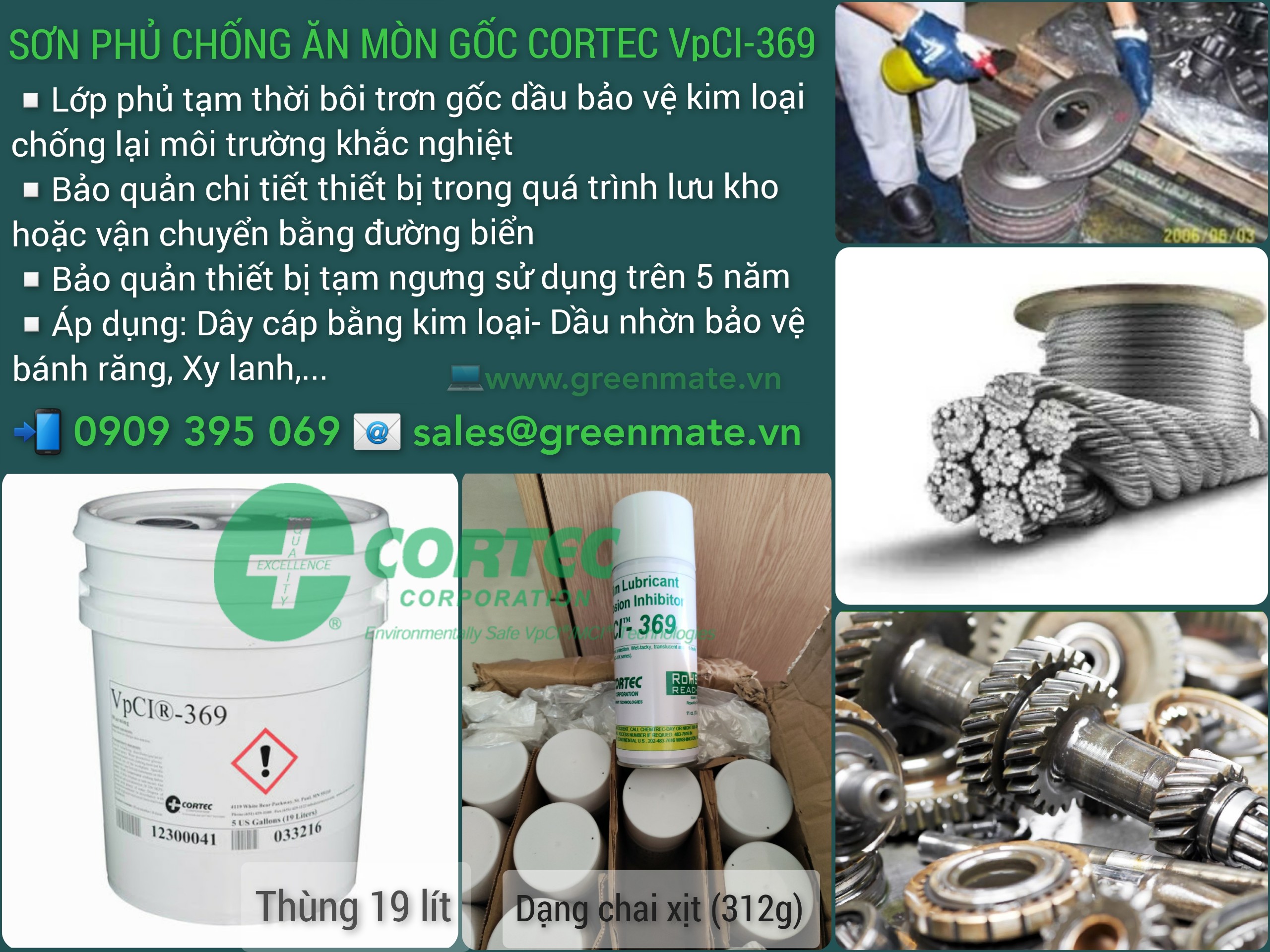 Sơn phủ chống ăn mòn gốc dầu CORTEC VpCI 369