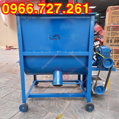 Máy trộn thức ăn chăn nuôi, trộn giá thể 150kg