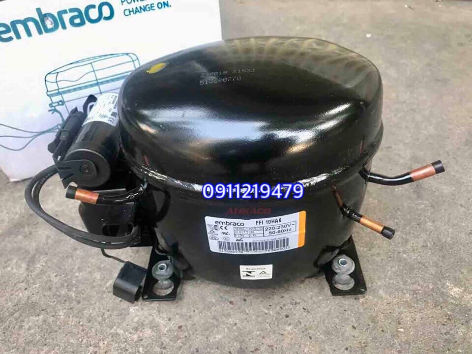 lắp đặt lốc embraco 1/3hp FFI10HAK cho tủ lạnh, tủ mát