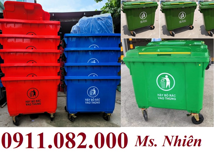 Thùng rác 120 lít 240 lít giá rẻ- thùng rác