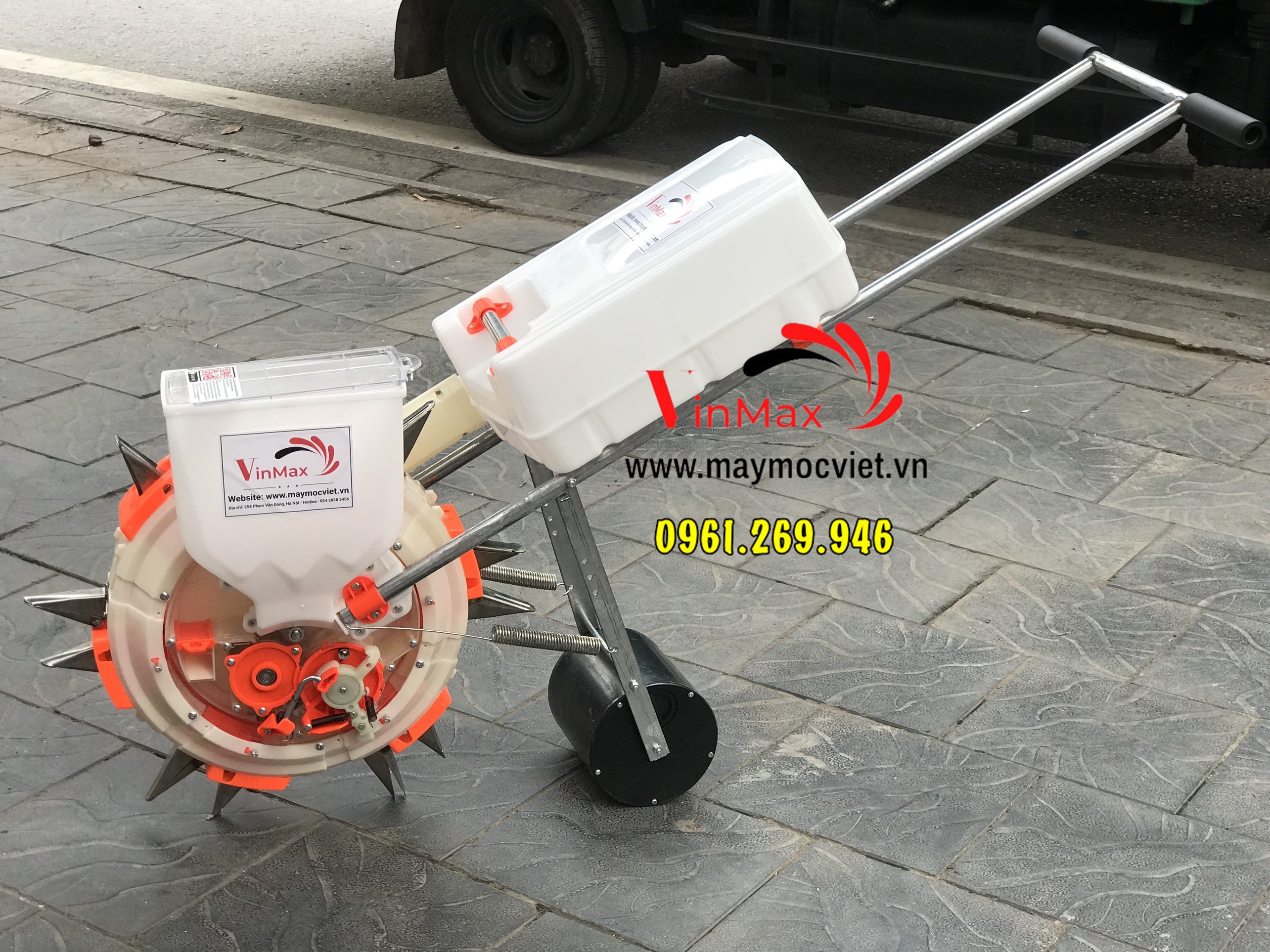 Máy gieo hạt bón phân 2 chức năng Vinmax GH888