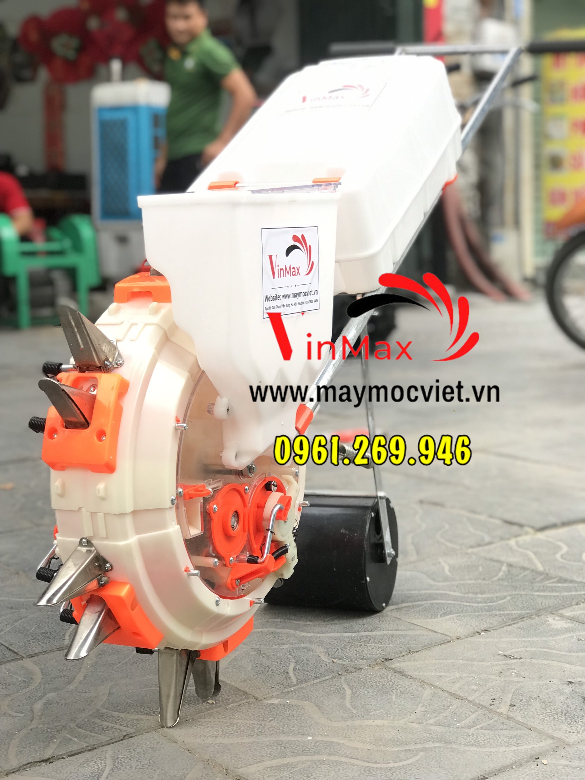 Máy gieo hạt bón phân 2 chức năng Vinmax GH888