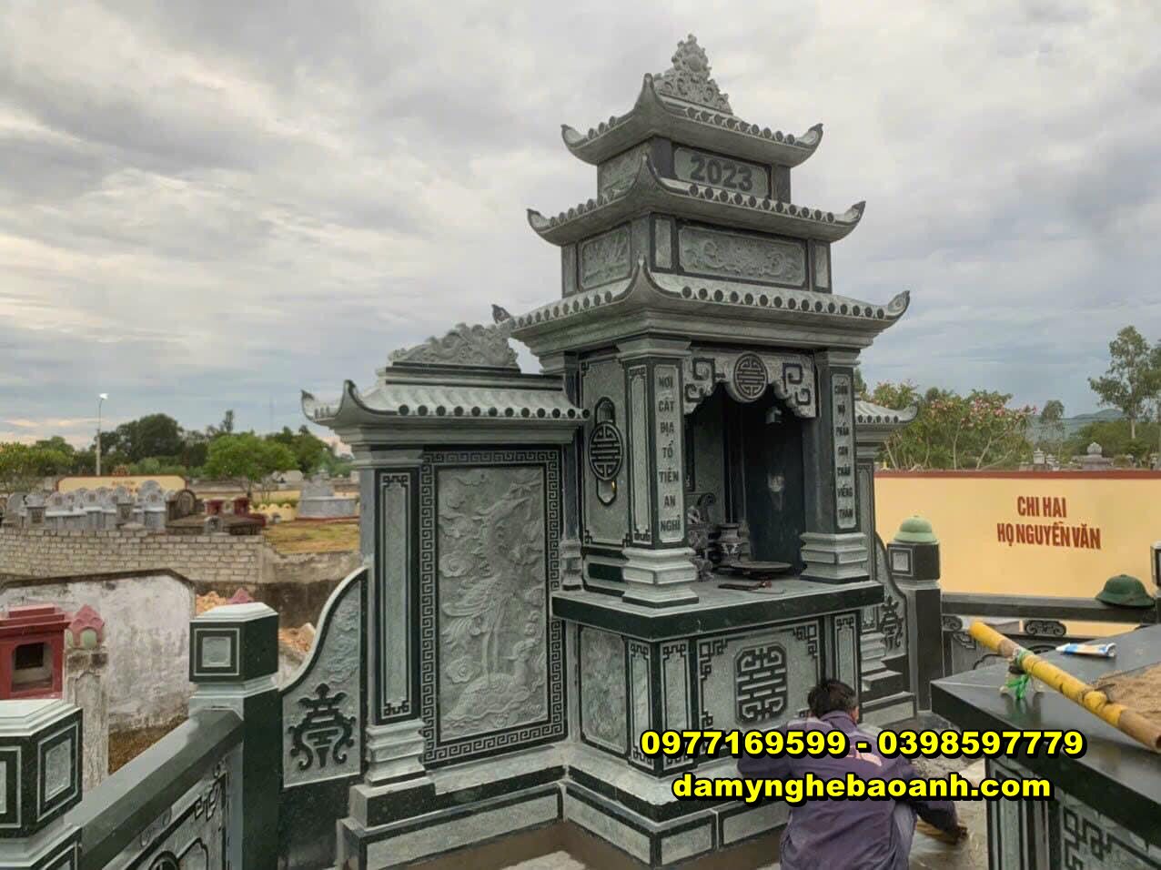 lăng mộ đá,lựa chọn mẫu am thờ đá đẹp chung cho dòng họ