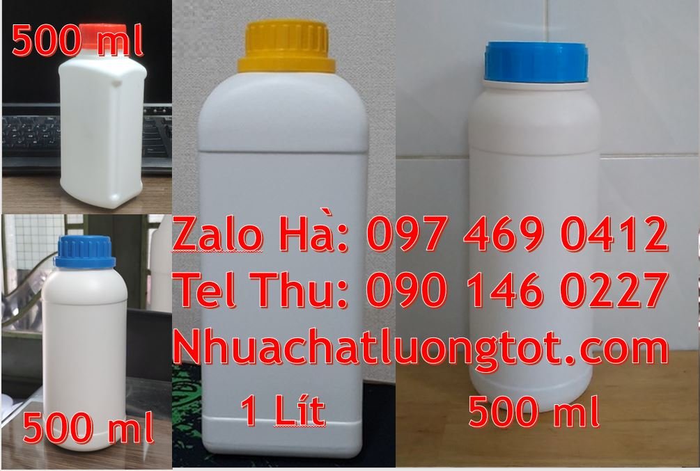 Bán chai nhựa 0.5l có nắp thoát khí,chai nhựa 1l đựng thực phẩm mới rẻ