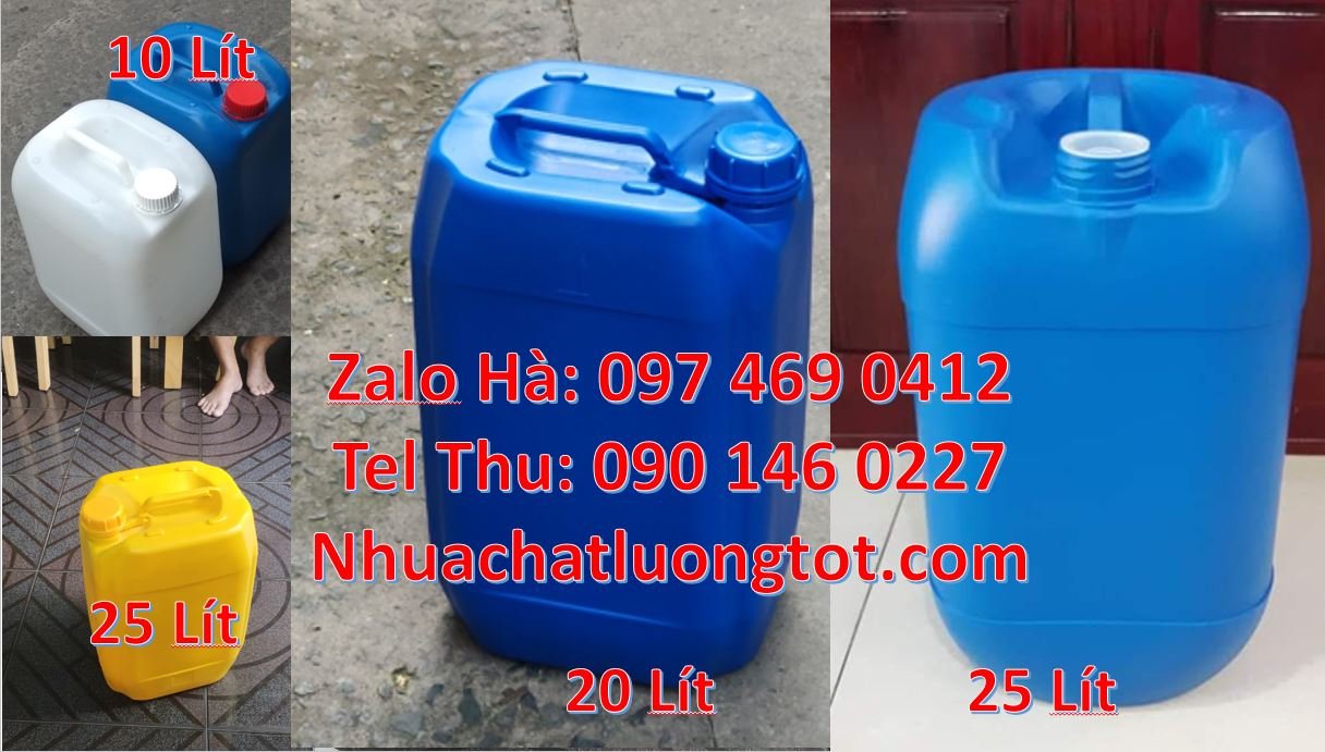 Bán can nhựa 20l có nắp thoát khí,can nhựa 25l đựng nước sinh hoạt rẻ
