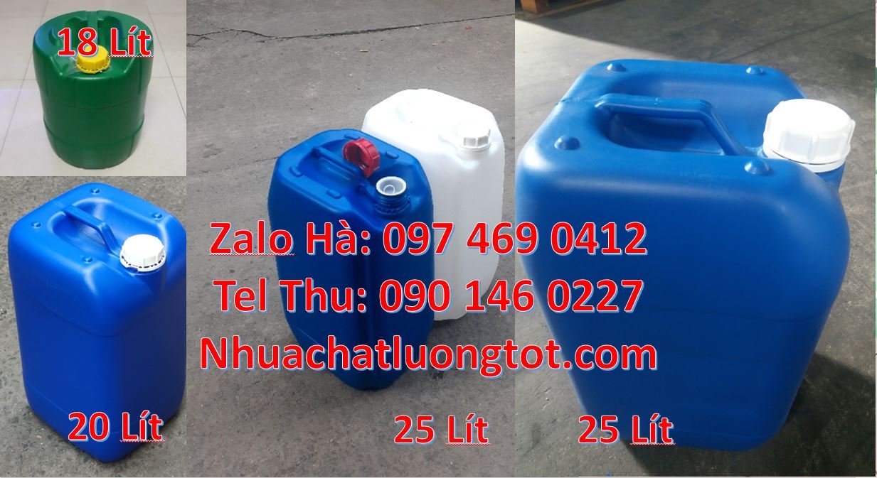 Bán can nhựa 20l có nắp thoát khí,can nhựa 25l đựng nước sinh hoạt rẻ