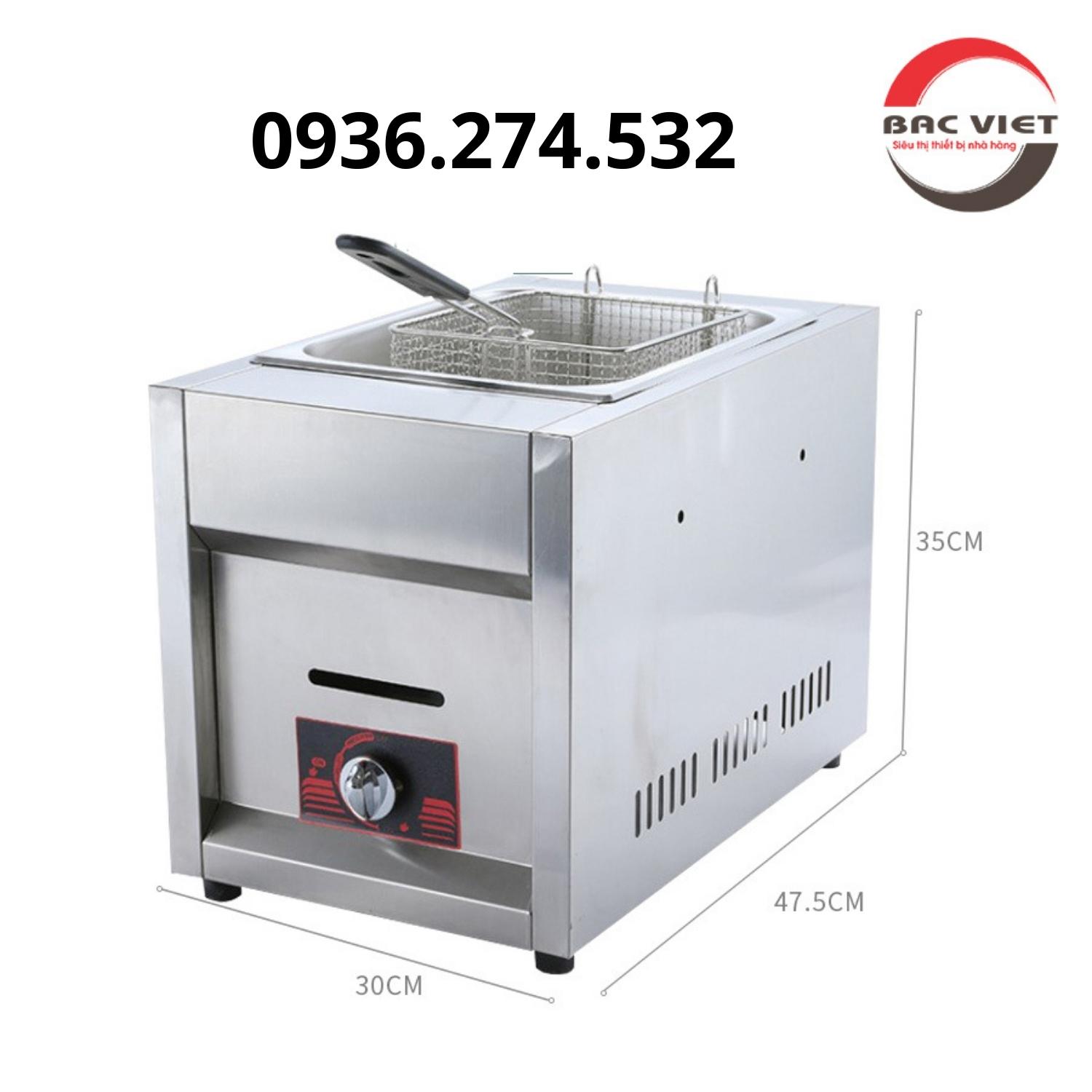 Bếp chiên nhúng nhiên liệu 6L - bảo hành 12 tháng