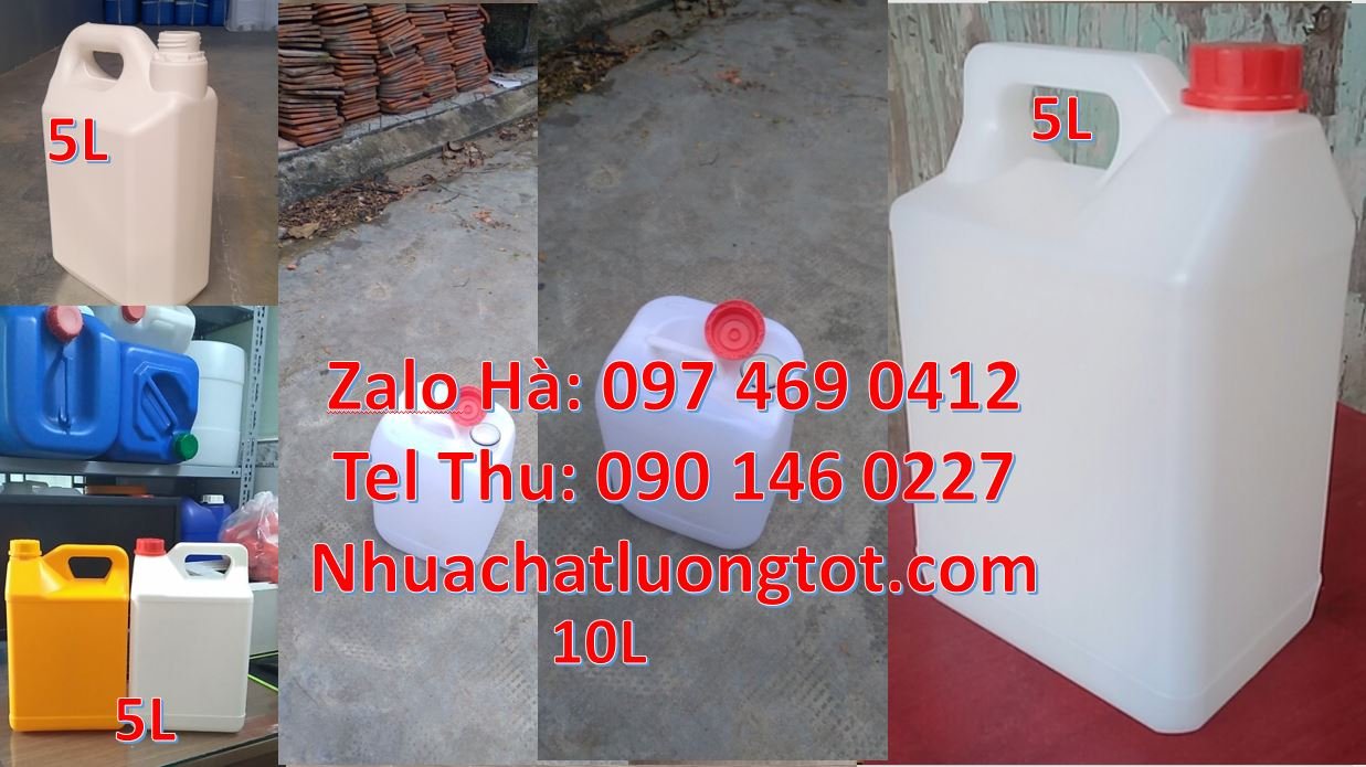 Bán can nhựa 5l có nắp thoát khí,can nhựa 10l đựng chất lỏng gia rẻ