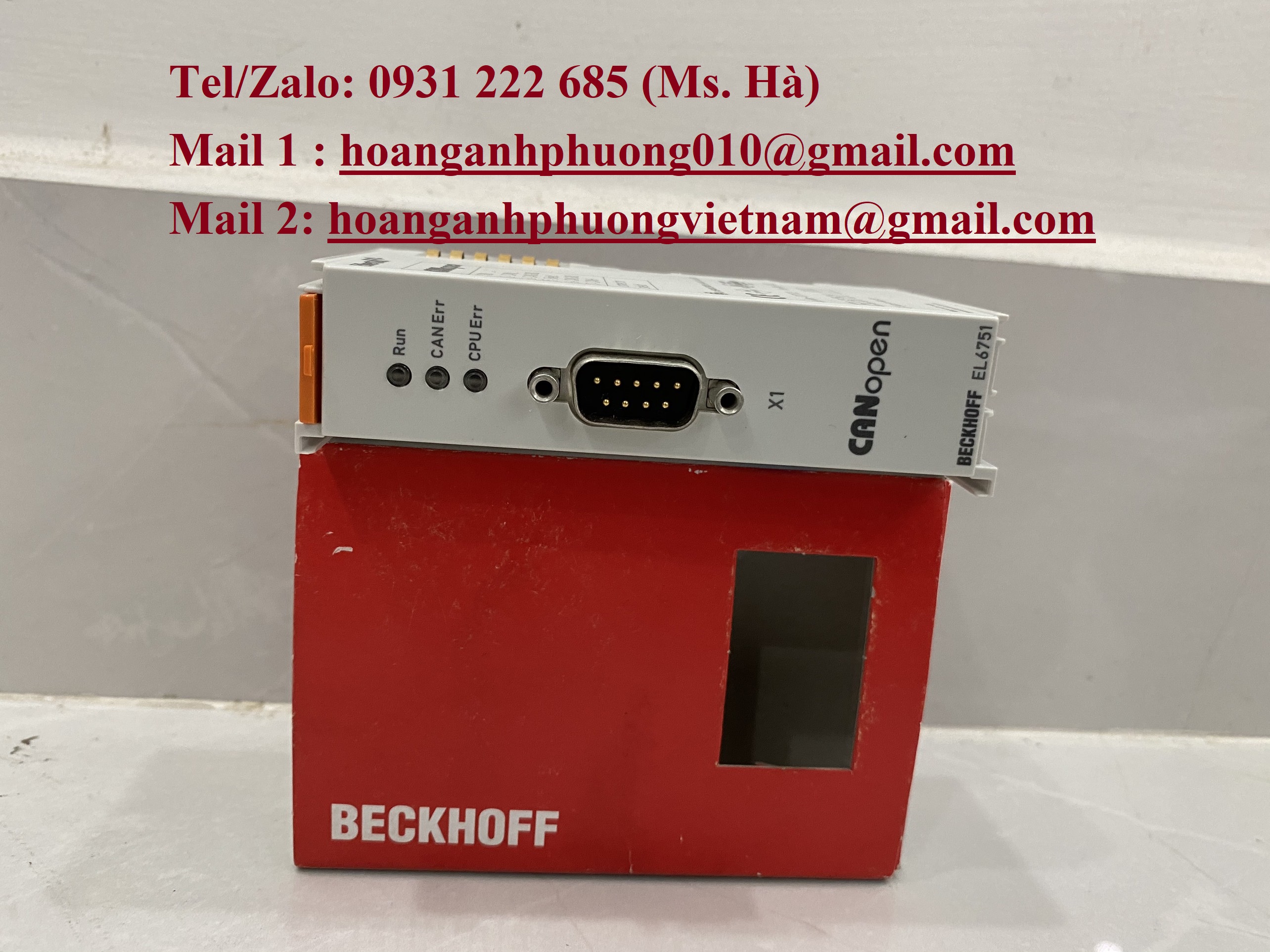 EL6751  thiết bị đầu cuối dòng beckhoff  bh 12 tháng