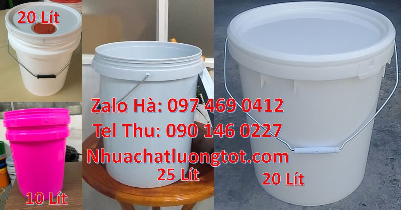 Bán thùng đựng sơn 25l đựng sơn,thùng sơn 20l đựng hóa chất có quai sa
